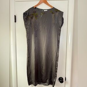 Day Birger et Mikkelsen The Brandi Selection 100% Silk Embroidered Crinkle Dress